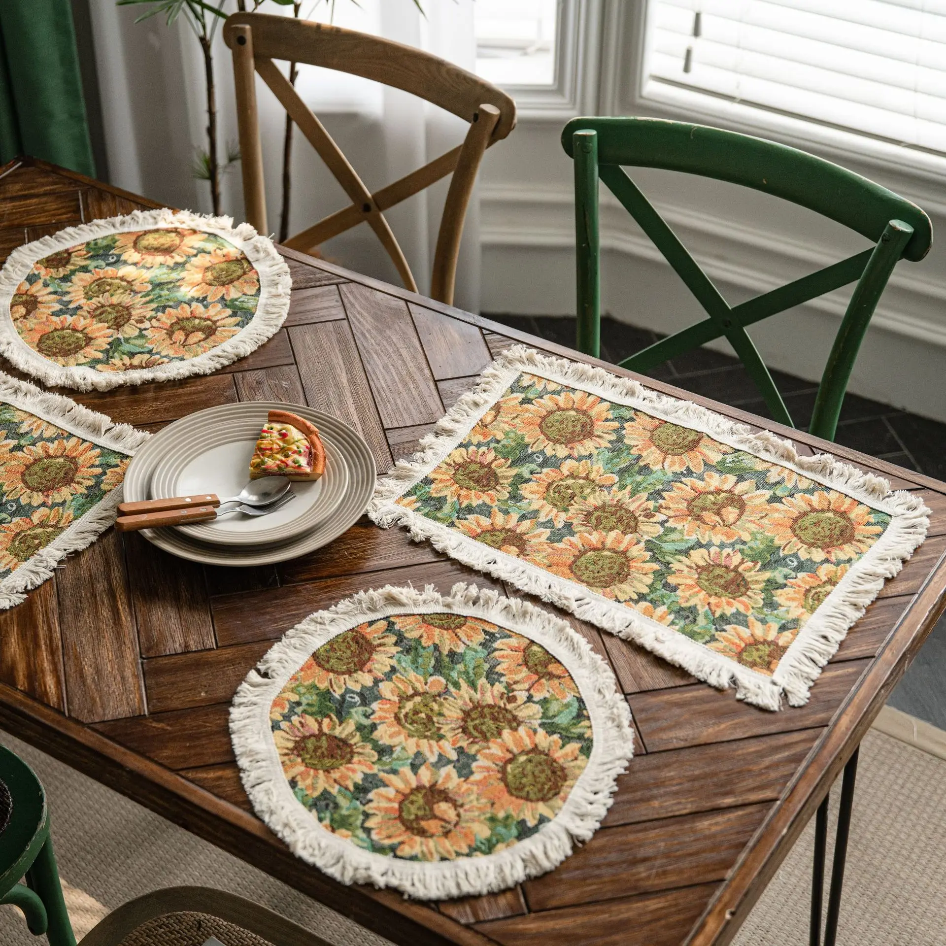 Sunflower Jute Table Runner With Tassel for Dining Table Party Decoration Porch Cover Towel Restaurant Table Decor
Sunflower Jute Table Runner With Tassel for Dining Table Party Decoration Porch Cover Towel Restaurant Table Decor