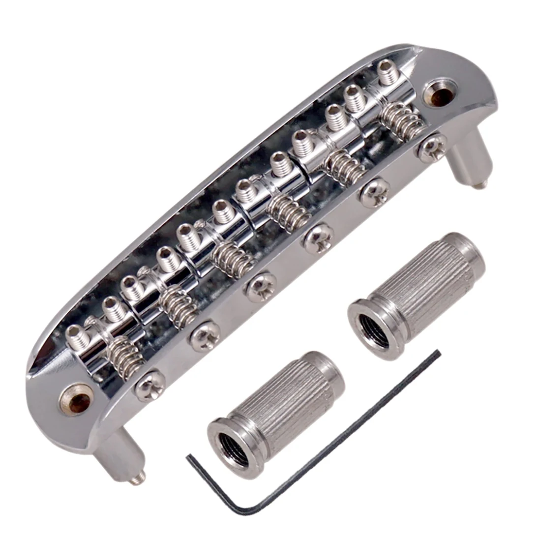 Guitar Saddle Bridge with Adjustable Barrel Saddles Zinc Alloy for Mustang Jaguar Jazzmaster Guitar Accessories,Silver
Guitar Saddle Bridge with Adjustable Barrel Saddles Zinc Alloy for Mustang Jaguar Jazzmaster Guitar Accessories,Silver