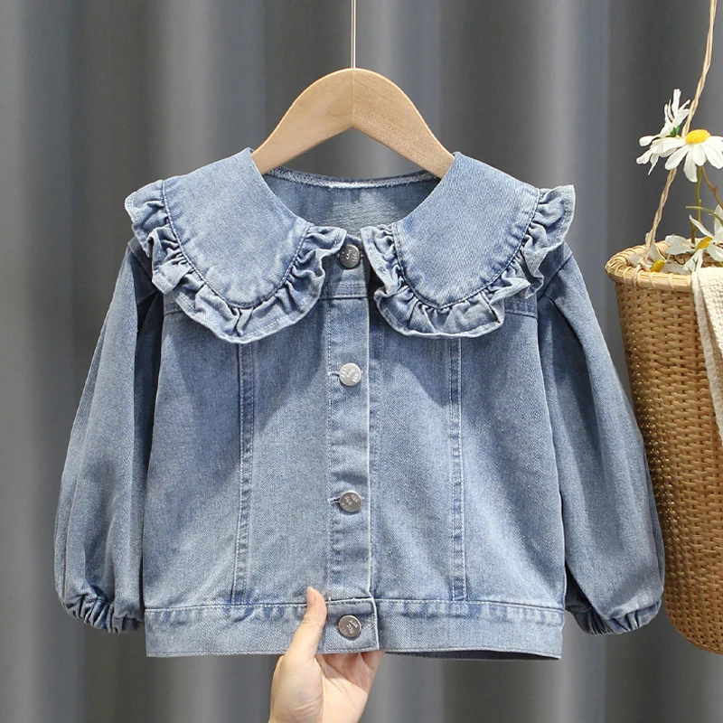 Spring toddler kids girls clothes fungus collar denim cardigan jacket for children girls' cloth outfits all-match design jackets
Spring toddler kids girls clothes fungus collar denim cardigan jacket for children girls' cloth outfits all-match design jackets