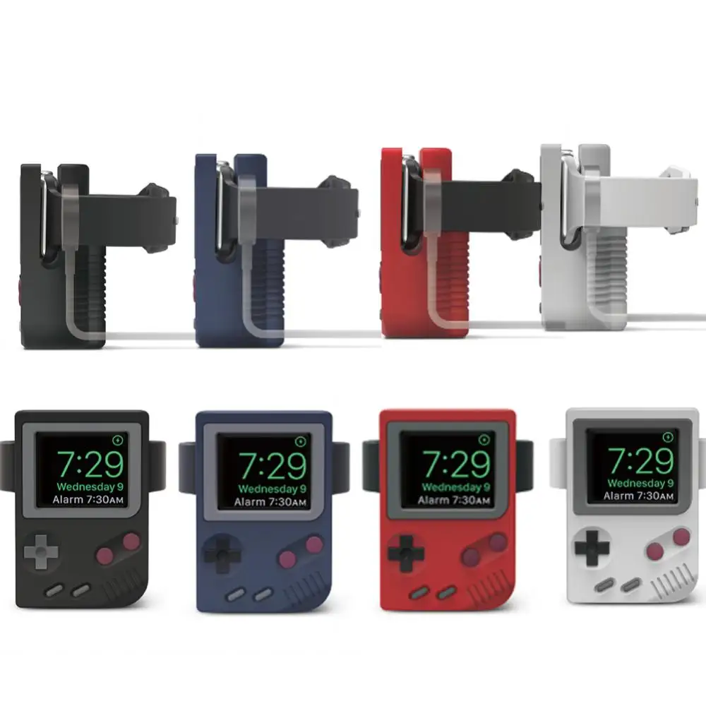 Game console design for Apple Watch series watch stand compatible with rechargeable desktop stand 42mm 38mm 40mm 44mm silicone
Game console design for Apple Watch series watch stand compatible with rechargeable desktop stand 42mm 38mm 40mm 44mm silicone