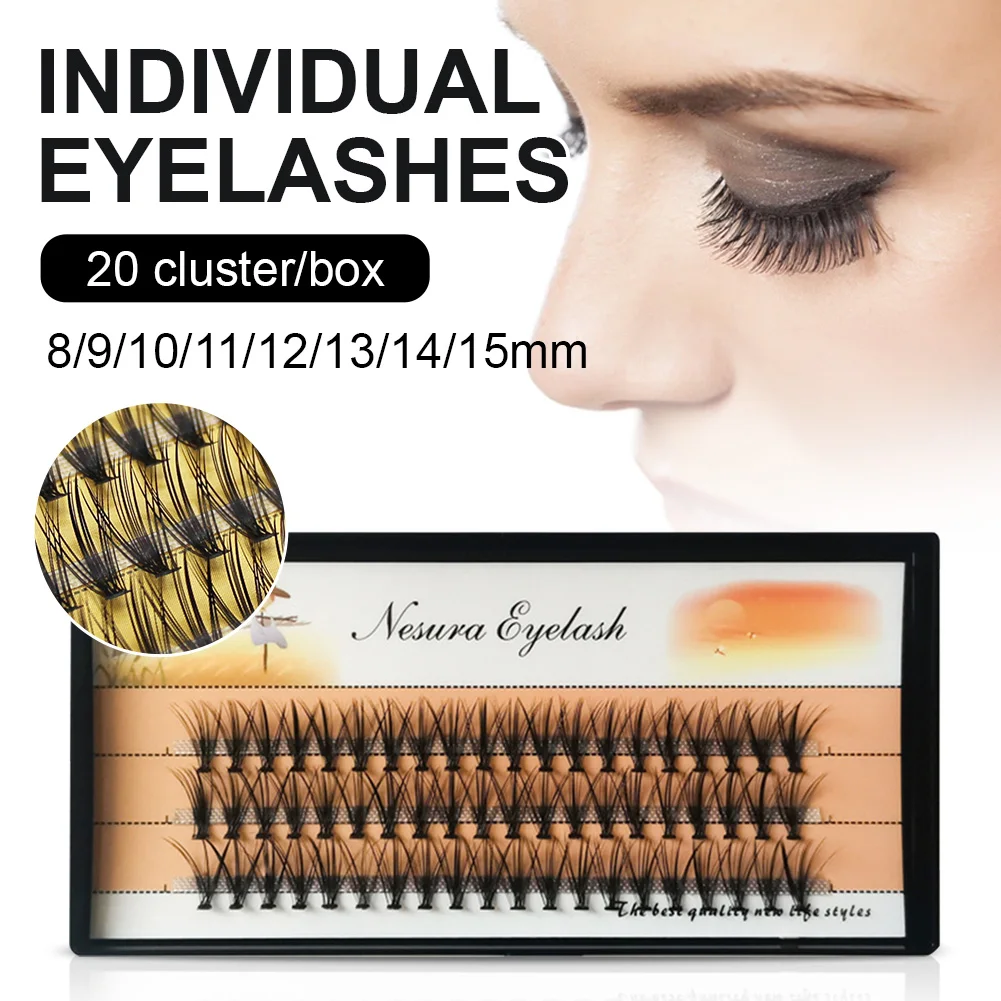 20 Clusters/box Thick And Extra-long Eyelashes Grafted Natural Curling False Eyelashes Enlarged Eyes Eyelash Makeup Tool
20 Clusters/box Thick And Extra-long Eyelashes Grafted Natural Curling False Eyelashes Enlarged Eyes Eyelash Makeup Tool