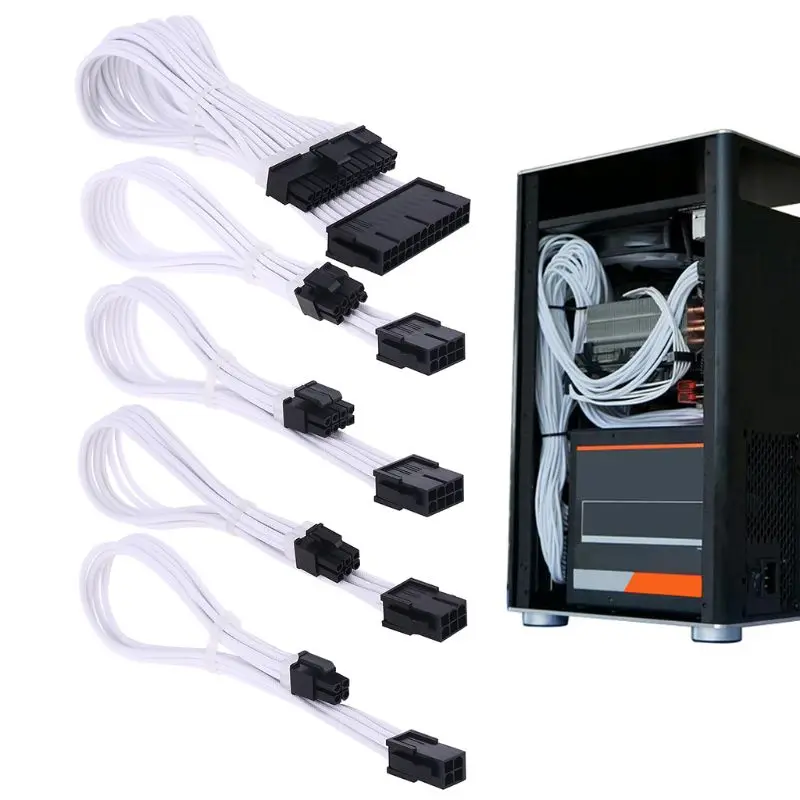 Удлинитель для втулки, 24-контактный A TX/EPS/8-контактный PCI-E GPU/8-контактный ЦПУ/6-контактный PCIE/4-контактный ЦПУ кабель с расчески 18AWG
Удлинитель для втулки, 24-контактный A TX/EPS/8-контактный PCI-E GPU/8-контактный ЦПУ/6-контактный PCIE/4-контактный ЦПУ кабель с расчески 18AWG