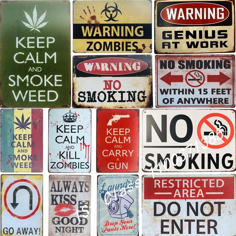 Keep Calm and Smoke Weed Metal Tin Plate Sign Wall Room Man Cave Decoration Art Poster
Keep Calm and Smoke Weed Metal Tin Plate Sign Wall Room Man Cave Decoration Art Poster
