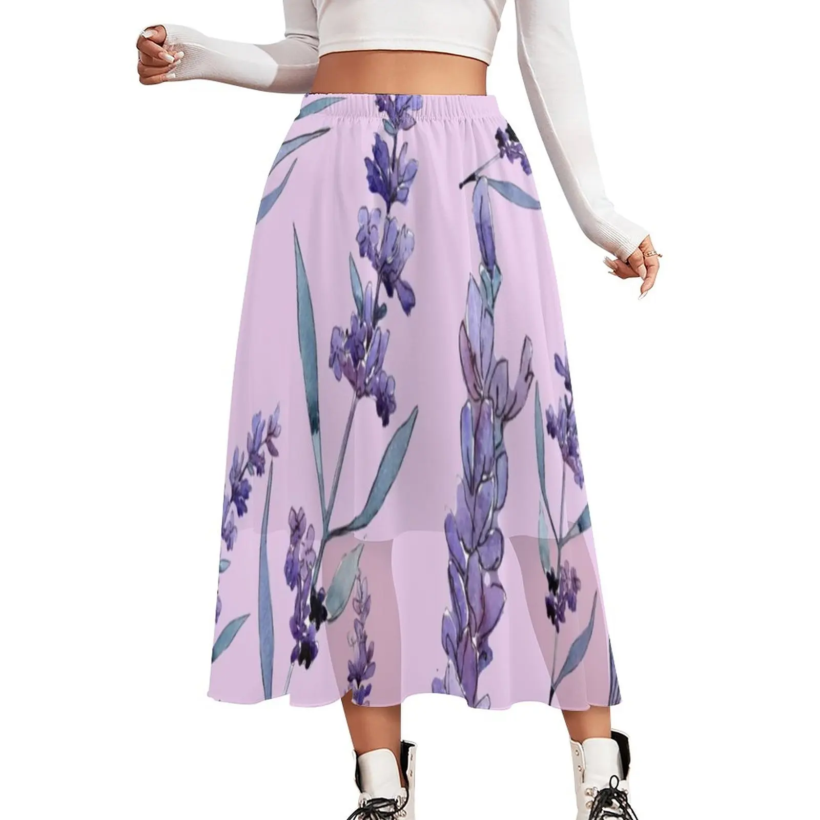 Violet Lavender Skirt Purple Lavender Gel Polish Long Skirts Summer Streetwear Casual Skirt Chiffon Graphic Oversize Clothing
Violet Lavender Skirt Purple Lavender Gel Polish Long Skirts Summer Streetwear Casual Skirt Chiffon Graphic Oversize Clothing