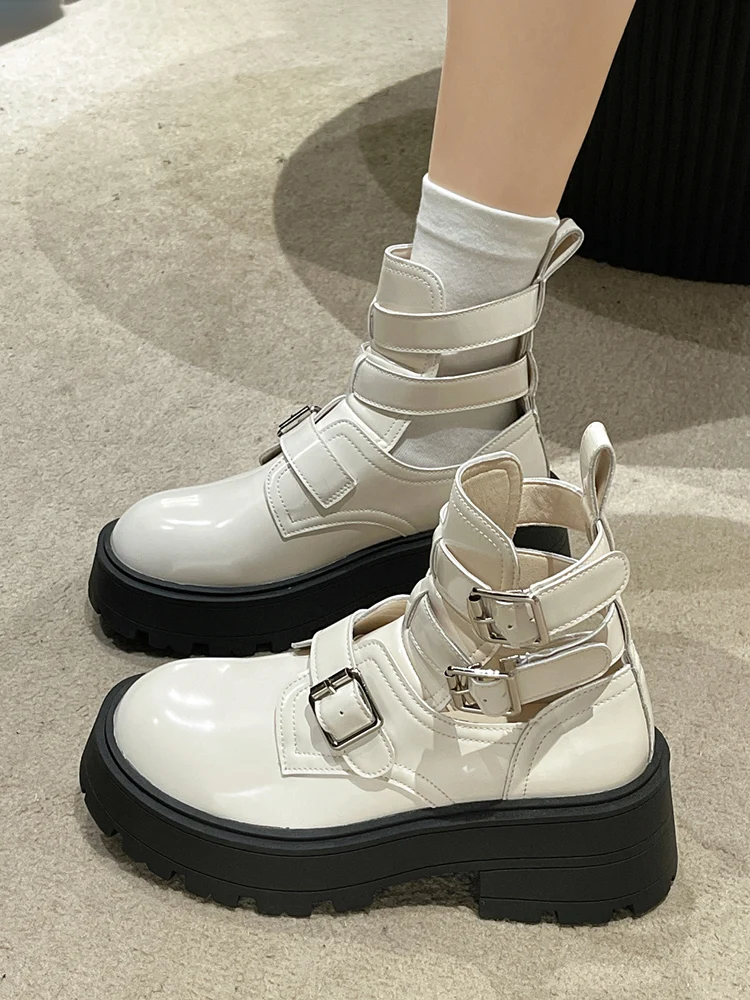 Shoes Women's Leather Boots Round Toe Lolita Rubber Ladies Rock Ankle Sandals Med Lace-Up Solid Fabric Hoof Heels Rome Basic Sl
Shoes Women's Leather Boots Round Toe Lolita Rubber Ladies Rock Ankle Sandals Med Lace-Up Solid Fabric Hoof Heels Rome Basic Sl