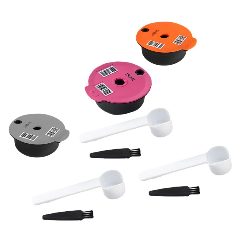 3 Pcs Reusable Coffee Capsules Pods For Tassimo Machines Coffee Filter Refillable Coffee Pods With Spoon Brush
3 Pcs Reusable Coffee Capsules Pods For Tassimo Machines Coffee Filter Refillable Coffee Pods With Spoon Brush