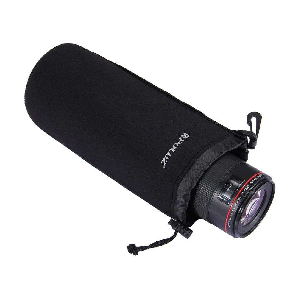 

Neoprene DSLR Camera Lens Pouch Protective Bag Case Shock-absorb With Drawstring For Bags Pouches Shockproof DSLR Camera Lens