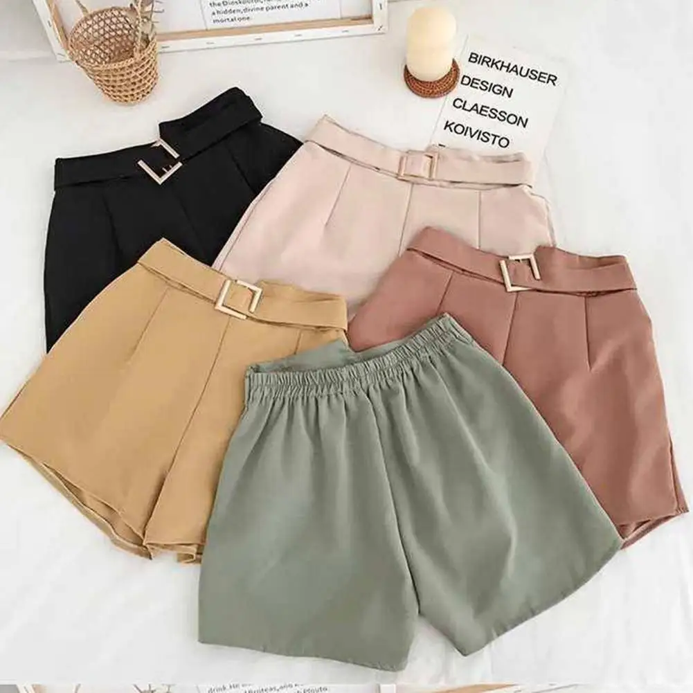 Women Shorts Korean Fashion Stretchy Waist Wide Leg Shorts Summer Shorts Casual Short Pants Women's Clothing pantalones cortos
Women Shorts Korean Fashion Stretchy Waist Wide Leg Shorts Summer Shorts Casual Short Pants Women's Clothing pantalones cortos