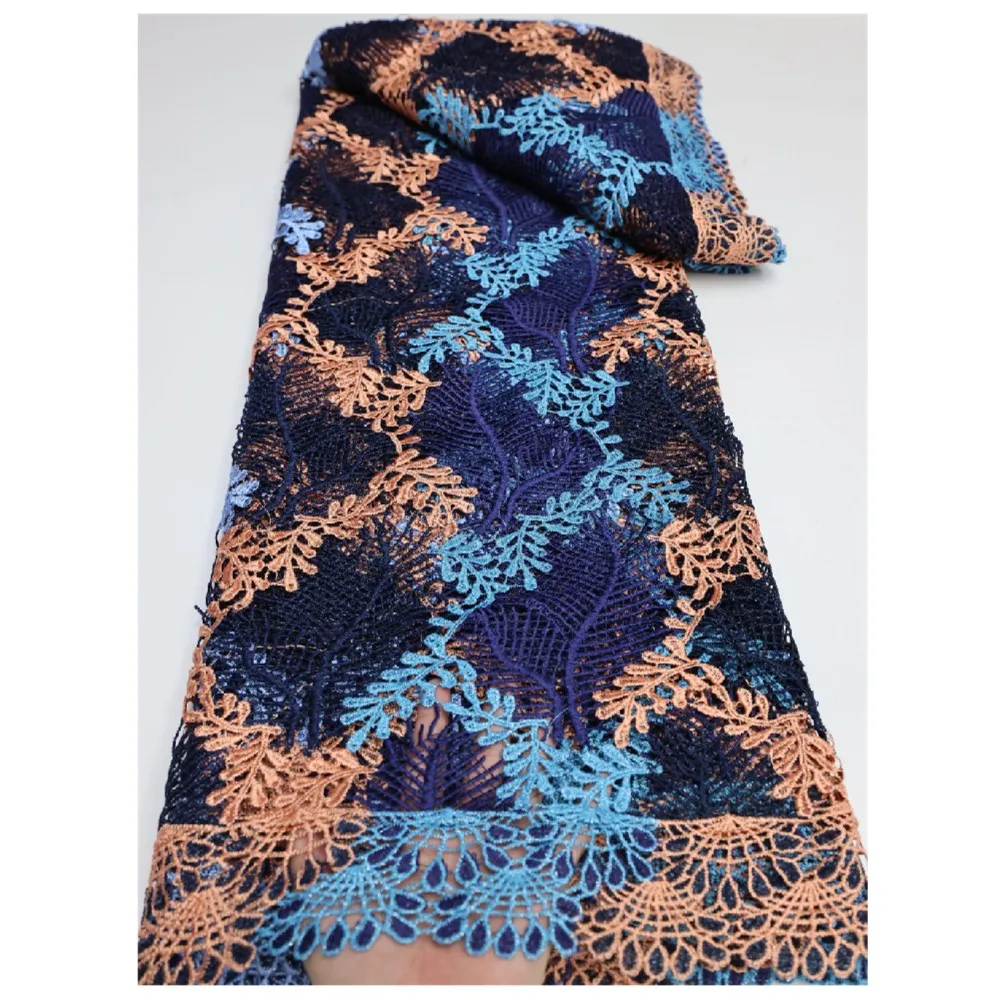 African Cord Guipure Lace Fabric 2022 High Quality Nigerian Two-color Guipure Lace Fabric For Wedding Dress Sewing 5Yards LY1031
African Cord Guipure Lace Fabric 2022 High Quality Nigerian Two-color Guipure Lace Fabric For Wedding Dress Sewing 5Yards LY1031