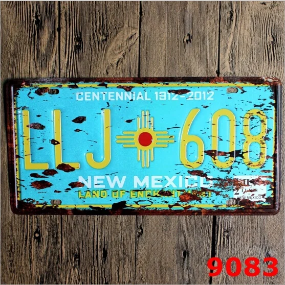 30*15 CM Vintage Metal Tin Sign Iron Painting Wall Home Decoration Retro Wall Art Plaque USA New Mexico License Plate
30*15 CM Vintage Metal Tin Sign Iron Painting Wall Home Decoration Retro Wall Art Plaque USA New Mexico License Plate