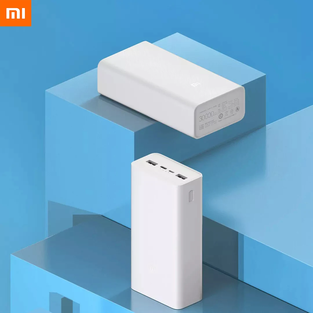 Xiaomi Power bank 3 30000mAh PB3018ZM 3 USB Type C 18W Fast Charging Portable Mi Powerbank 30000mAh External Battery Poverbank
Xiaomi Power bank 3 30000mAh PB3018ZM 3 USB Type C 18W Fast Charging Portable Mi Powerbank 30000mAh External Battery Poverbank
