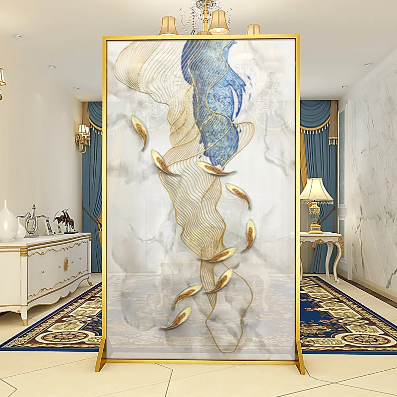 Aluminum alloy modern light luxury wind partition screen living room entrance porch Nordic metal mobile screen seat screen
Aluminum alloy modern light luxury wind partition screen living room entrance porch Nordic metal mobile screen seat screen