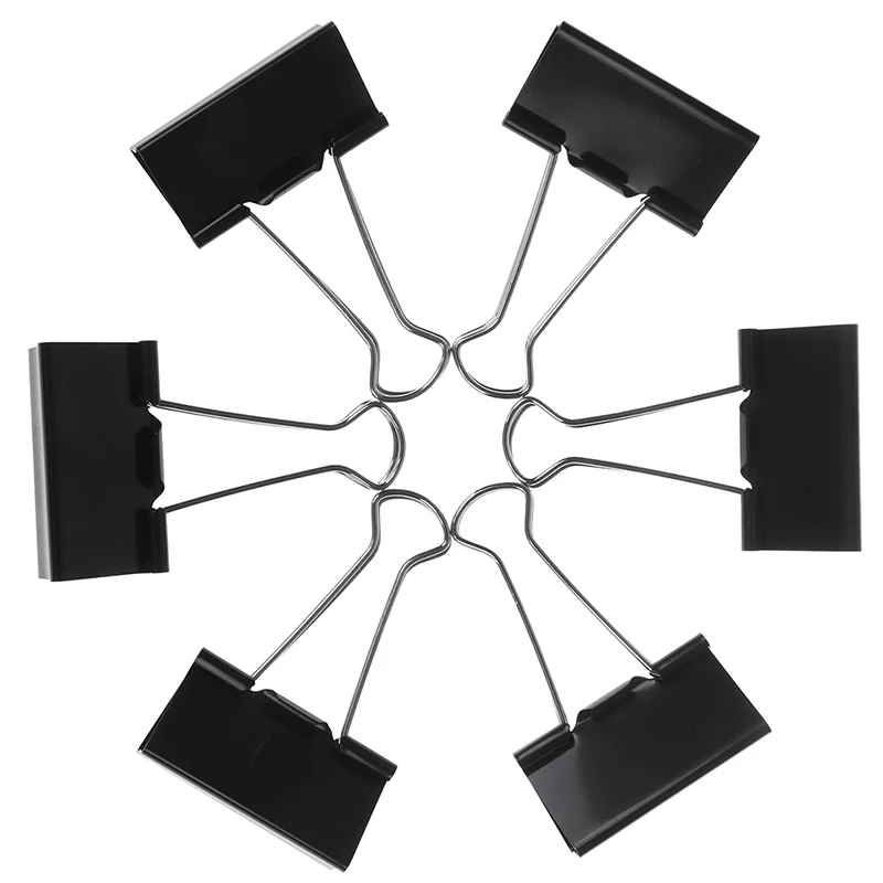 6pcs Metal Binder Clips Paper Clip 51mm Office Learning Supplies Office Stationery Binding Supplies Files Documents Clips
6pcs Metal Binder Clips Paper Clip 51mm Office Learning Supplies Office Stationery Binding Supplies Files Documents Clips
