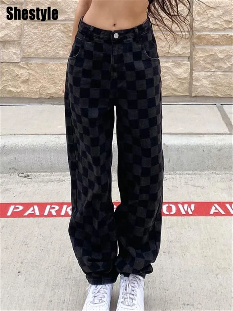 Shestyle Plaid Checkerboard Straight Pants Women Streetwear Zipper Casual Leisure Trendy Lattice Hip Hop Trousers 2021 Summer
Shestyle Plaid Checkerboard Straight Pants Women Streetwear Zipper Casual Leisure Trendy Lattice Hip Hop Trousers 2021 Summer