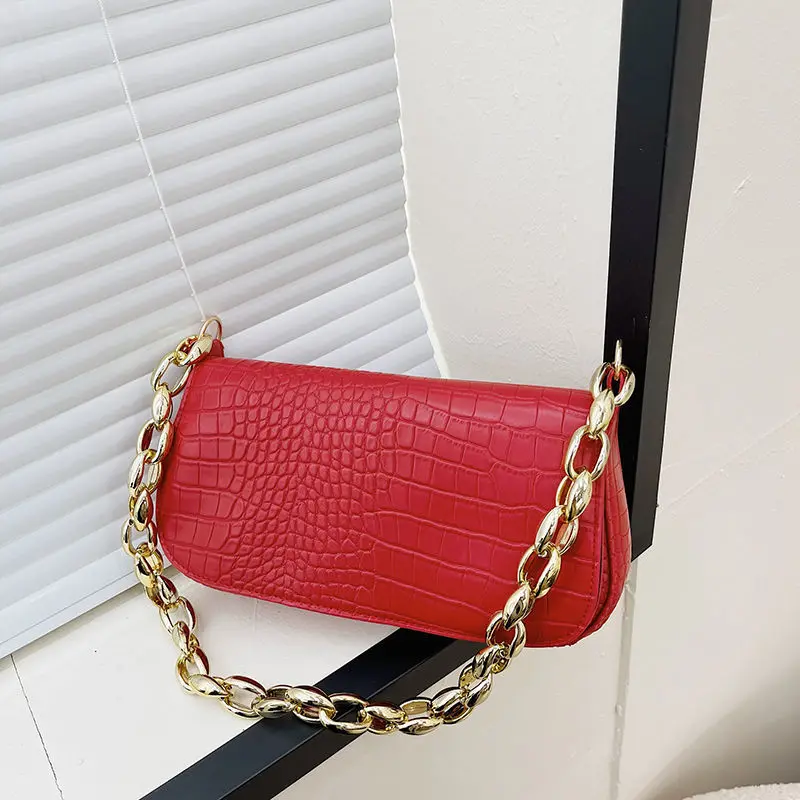 Women'S Small Leather Handbag Crocodile Pattern Gold Chain Side Bag Green Shoulder Bag For Women 2022 Red Purses And Handbags
Women'S Small Leather Handbag Crocodile Pattern Gold Chain Side Bag Green Shoulder Bag For Women 2022 Red Purses And Handbags
