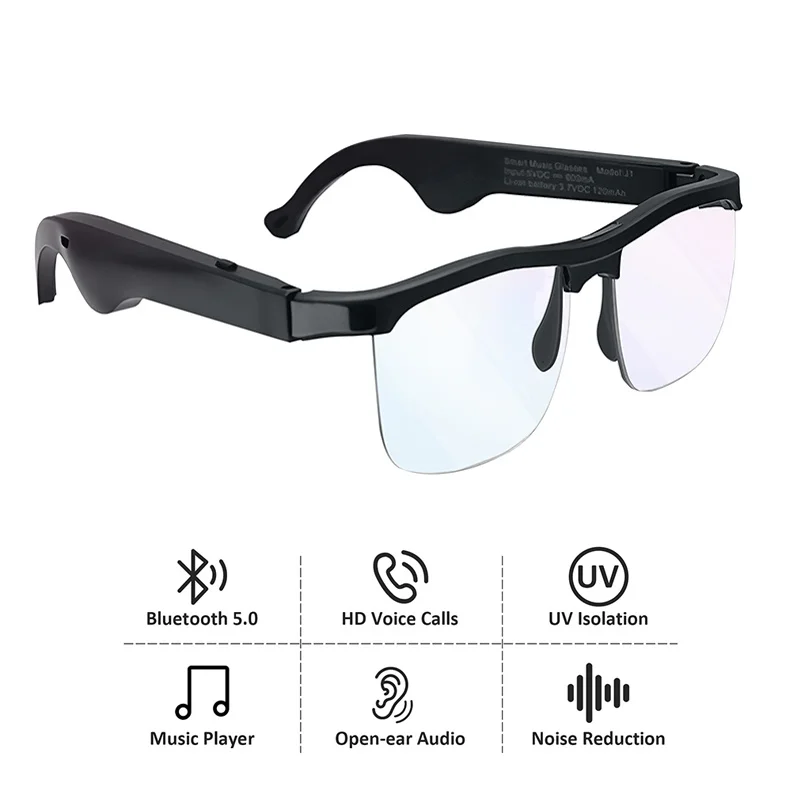 

Умные очки с защитой от синего звука, беспроводные наушники с Bluetooth, гарнитура с открытым динамиком, гарнитура для музыки, звонков, игровых встреч, путешествий