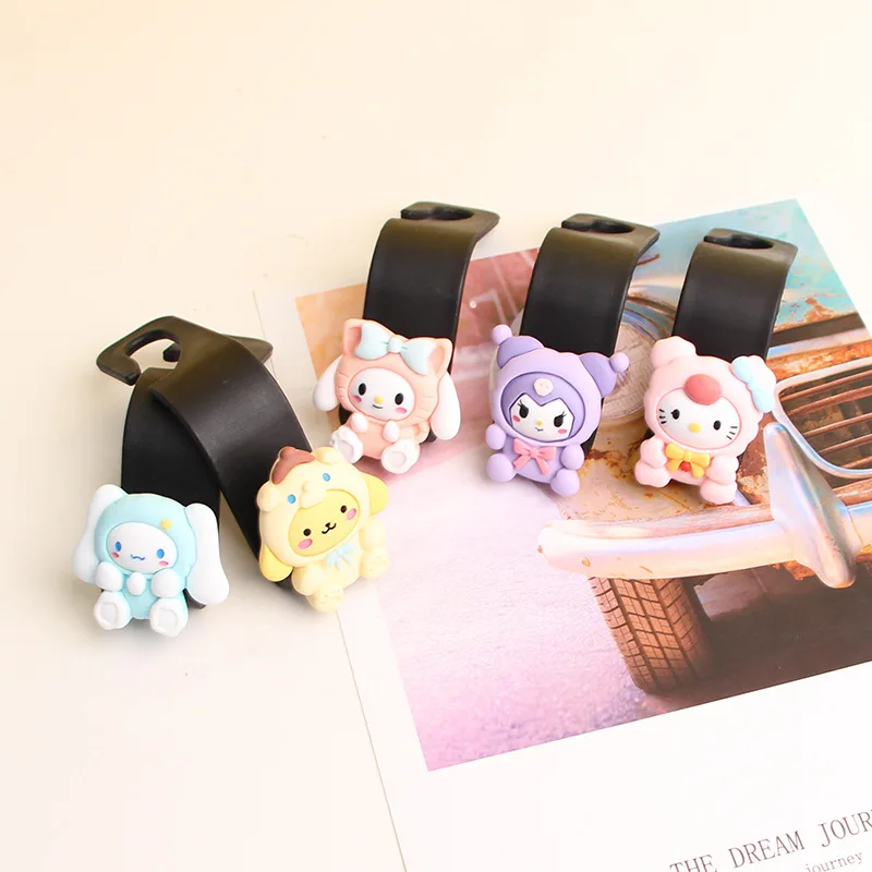 Sanrio Anime Hello Kitty Car Hook Cute Cartoon Kuromi Melody Cinnamonroll Multifunctional Car Seat Back Storage Car Pendant
Sanrio Anime Hello Kitty Car Hook Cute Cartoon Kuromi Melody Cinnamonroll Multifunctional Car Seat Back Storage Car Pendant