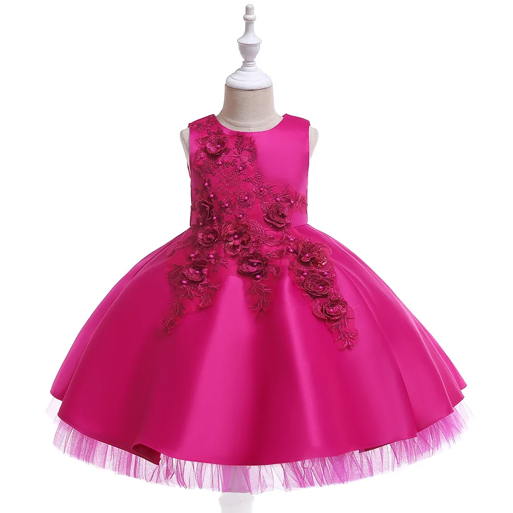 High Quality Satin Mesh Children'S Skirt Host Flower Girl Princess Sleeveless Elegant Dress Kerst Jurk Meisje YT044
High Quality Satin Mesh Children'S Skirt Host Flower Girl Princess Sleeveless Elegant Dress Kerst Jurk Meisje YT044