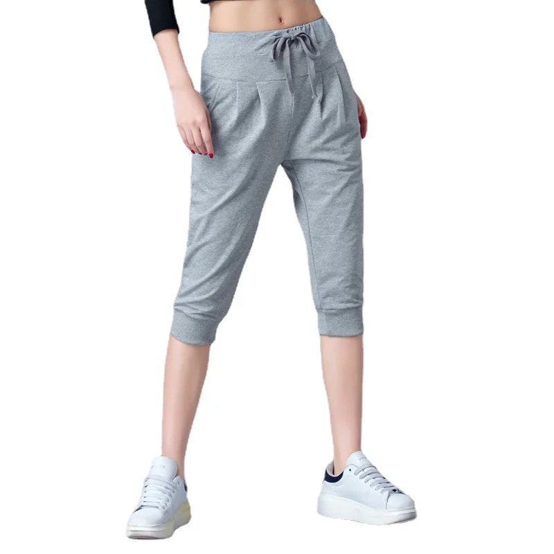 Harem High Waisted Elastic Loose Joggers Sweatpants Calf Length Female Capris Trousers Summer thin sports Pants for Women
Harem High Waisted Elastic Loose Joggers Sweatpants Calf Length Female Capris Trousers Summer thin sports Pants for Women