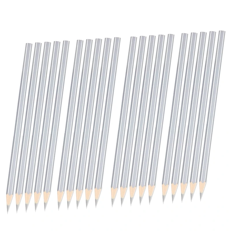 20 Pack Silver Welders Pencil Metallic Silver Marking Pencil For Construction Workers Metalwork Plumbers Framers
20 Pack Silver Welders Pencil Metallic Silver Marking Pencil For Construction Workers Metalwork Plumbers Framers