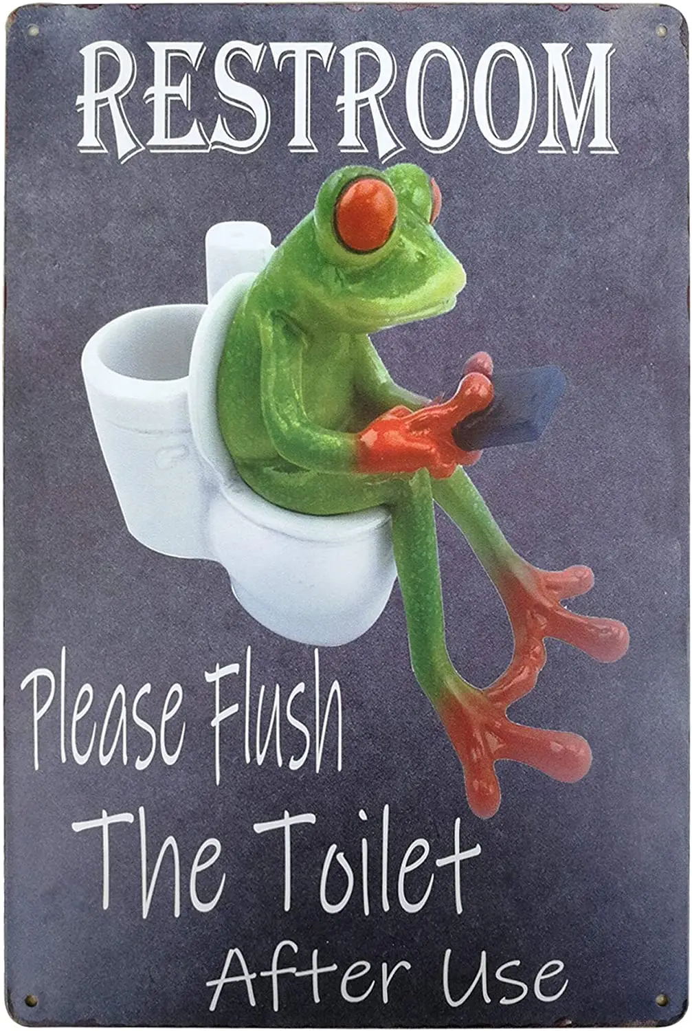 Please Flush The Toilet After Use Restroom Sign for Bar Pub Bedroom Decor Bathroom Art Wall Plaque 8X12Inches
Please Flush The Toilet After Use Restroom Sign for Bar Pub Bedroom Decor Bathroom Art Wall Plaque 8X12Inches