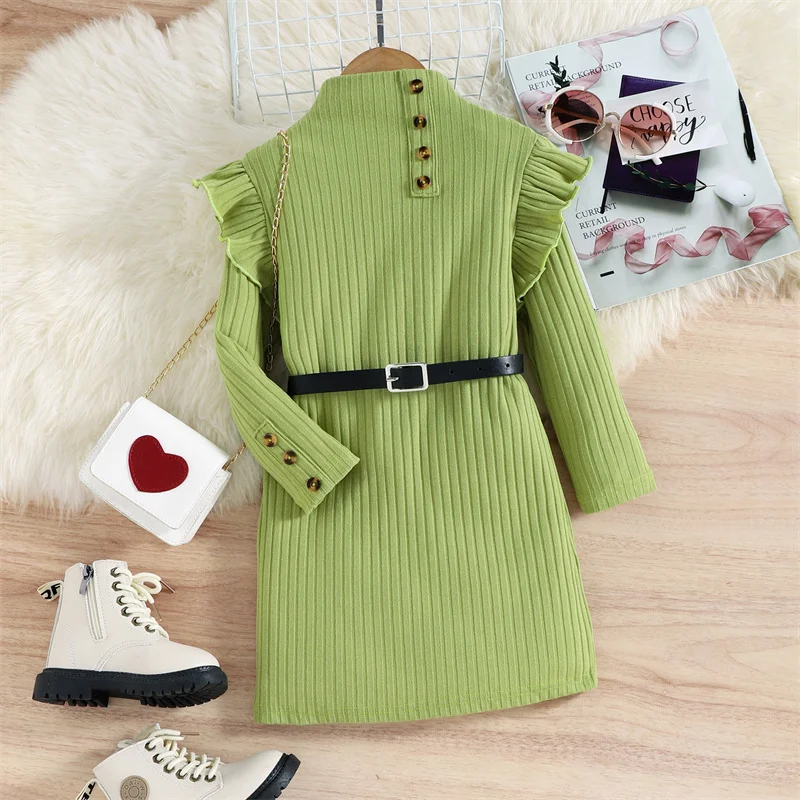 Baby Girl Dress Fashion 1-6 Years Autumn High Collar New Solid Color Long Sleeve Knitted Dress Princess Dress Vestidos
Baby Girl Dress Fashion 1-6 Years Autumn High Collar New Solid Color Long Sleeve Knitted Dress Princess Dress Vestidos