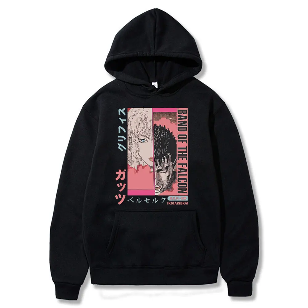Japan Anime Berserk Guts Graphic Print Hoodie Harajuku Hip Hop Loose Pullover Men/Women Streetwear Cosplay Oversized Hoodies
Japan Anime Berserk Guts Graphic Print Hoodie Harajuku Hip Hop Loose Pullover Men/Women Streetwear Cosplay Oversized Hoodies
