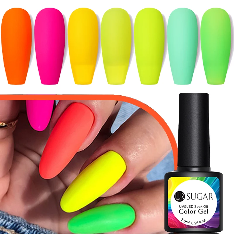 UR SUGAR Fluorescent Gel Nail Polish Neon Yellow Green Blue Color Gel Soak Off UV Nail Gel Varnish For Nail Art Top Coat
UR SUGAR Fluorescent Gel Nail Polish Neon Yellow Green Blue Color Gel Soak Off UV Nail Gel Varnish For Nail Art Top Coat