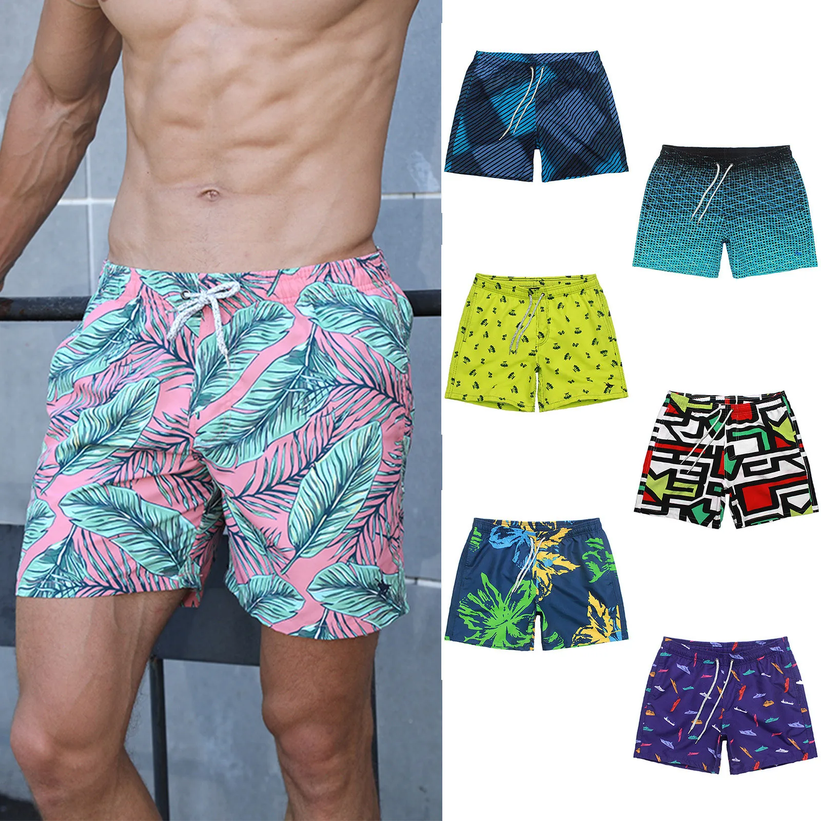 Summer Mens Quick Dry Printed Short Swim Trunks with Mesh Lining Bathing Suit Holiday Swimwear Swimming Short Beach Board Short
Summer Mens Quick Dry Printed Short Swim Trunks with Mesh Lining Bathing Suit Holiday Swimwear Swimming Short Beach Board Short