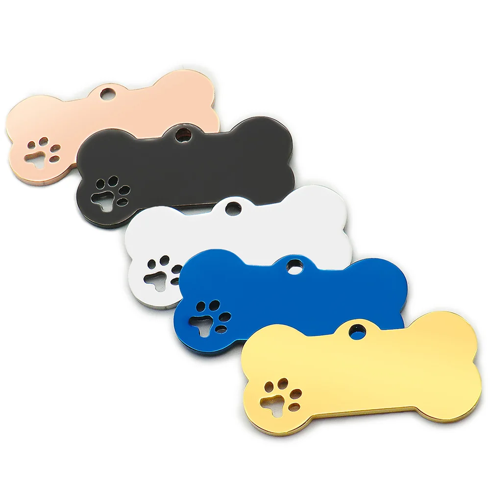 Wholesale 20Pcs Personalized Collar Stainless Bone Pet ID Tag Engraved Pet ID Name Puppy Dog Tag Pendant Bone Pet Accessories
Wholesale 20Pcs Personalized Collar Stainless Bone Pet ID Tag Engraved Pet ID Name Puppy Dog Tag Pendant Bone Pet Accessories