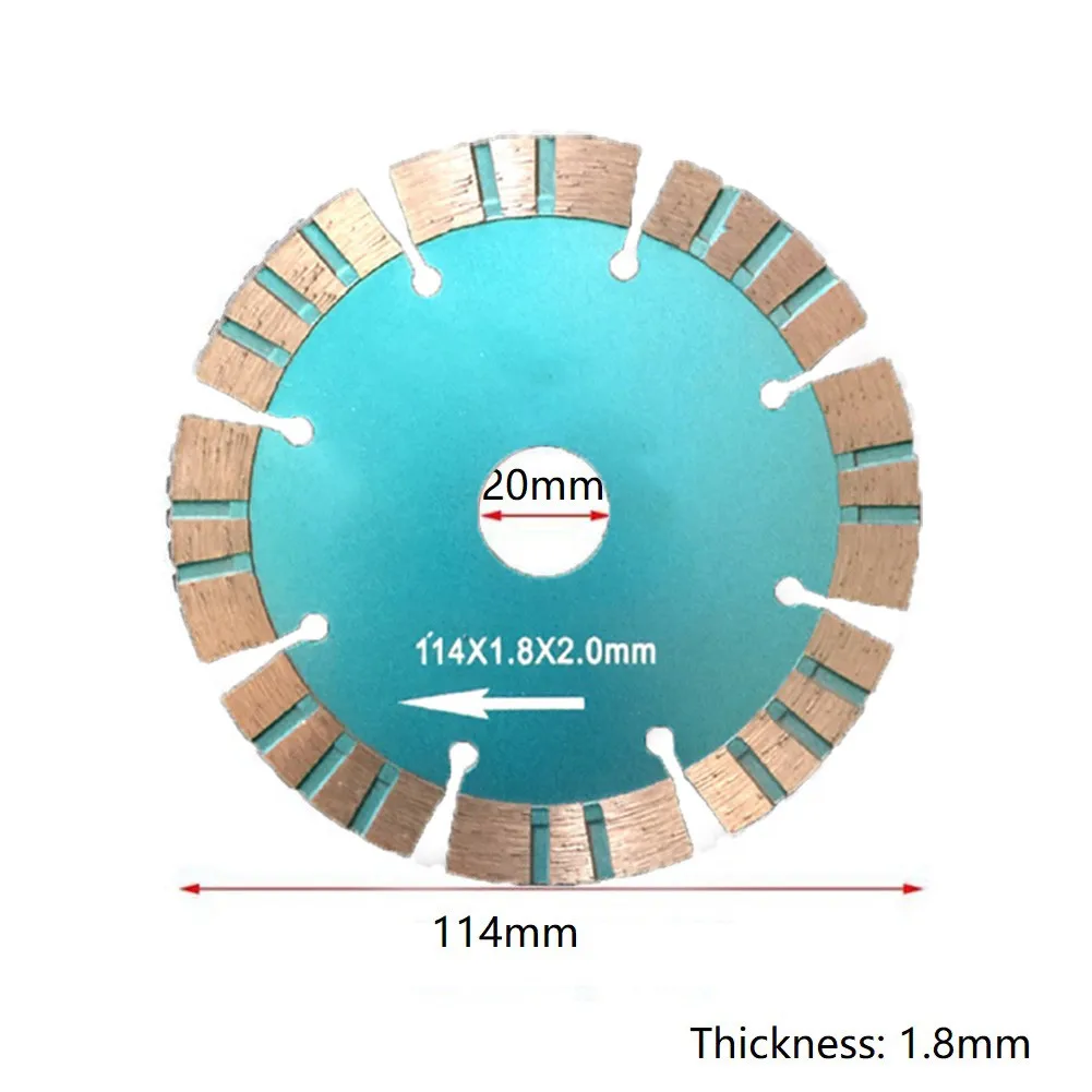 

114*20mm Diamond Saw Blade Dry Granite Quartz Stone Concrete Cutting Discs For Dry Cutting Marble Concrete Granite