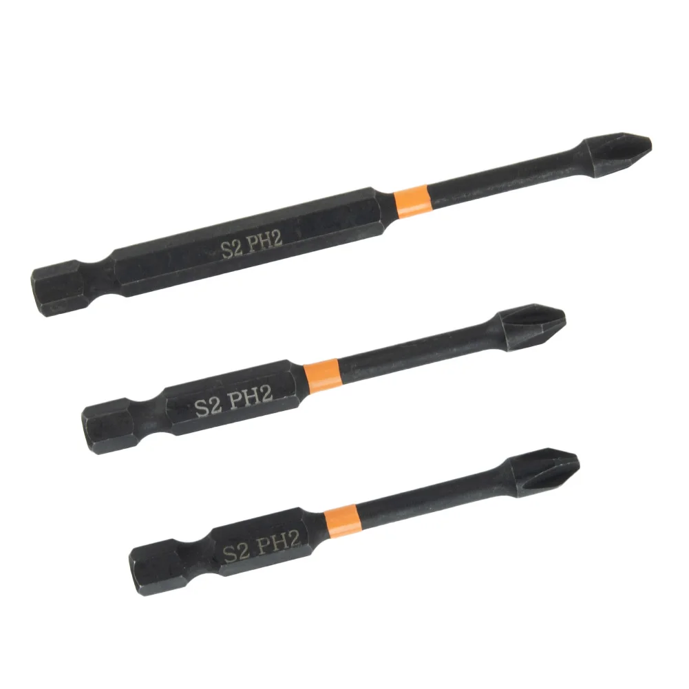 3pcs PH2 Impact Screwdriver Bit 1/4\" Hex Magnetic Screwdriver Bit Alloy Steel Cross Screw Driver 65/70/90mm Hand Tools
3pcs PH2 Impact Screwdriver Bit 1/4\" Hex Magnetic Screwdriver Bit Alloy Steel Cross Screw Driver 65/70/90mm Hand Tools