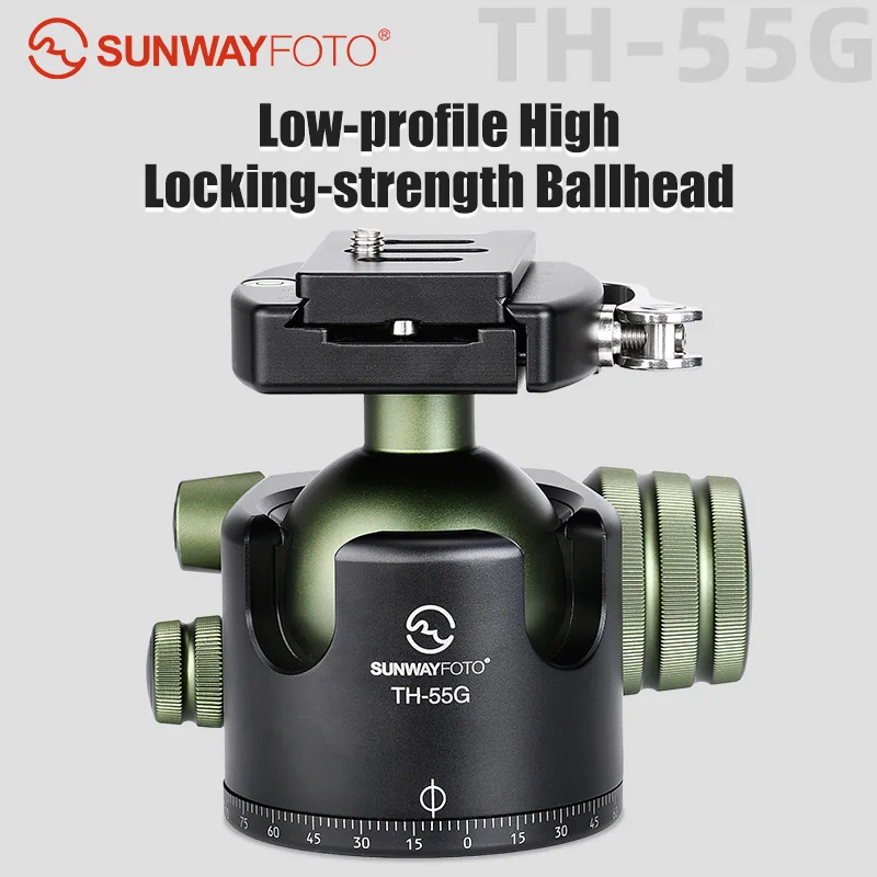 SUNWAYFOTO TH-55G Низкопрофильная высокопрочная шаровая Головка для штатива монопода DSLR
SUNWAYFOTO TH-55G Низкопрофильная высокопрочная шаровая Головка для штатива монопода DSLR
