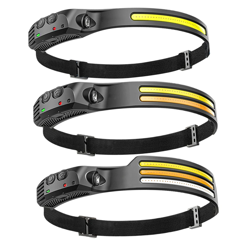 LED Induction Headlight Rechargeable 1/2/3pcs 230° Wide Beam Headlight Head Torch Work Light for Camping Running Fishing Cycling
LED Induction Headlight Rechargeable 1/2/3pcs 230° Wide Beam Headlight Head Torch Work Light for Camping Running Fishing Cycling