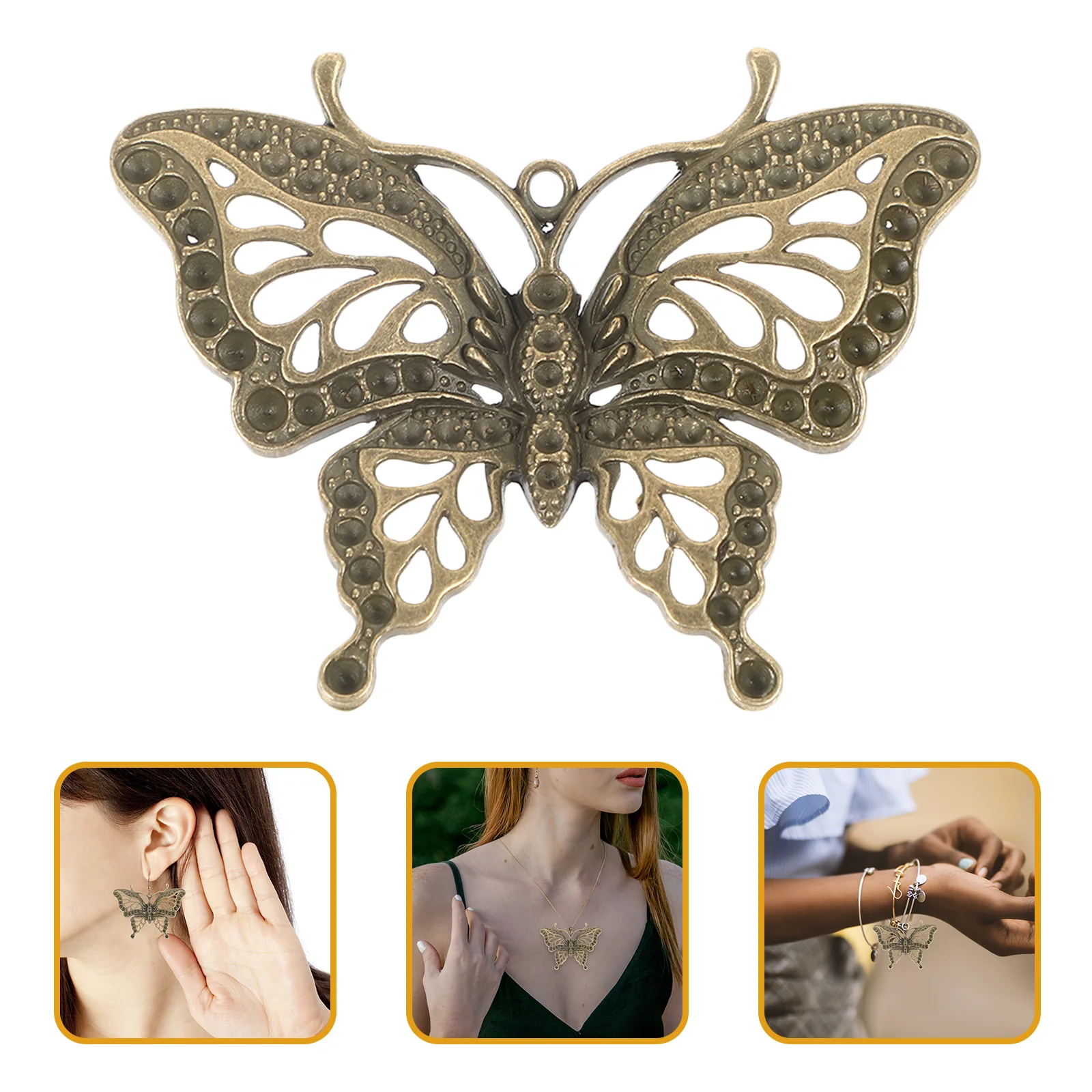 5 Pcs Vintage Earrings Butterflies Jewelry Pendants DIY Making Accessory Decors Alloy Butterfly Charms
5 Pcs Vintage Earrings Butterflies Jewelry Pendants DIY Making Accessory Decors Alloy Butterfly Charms