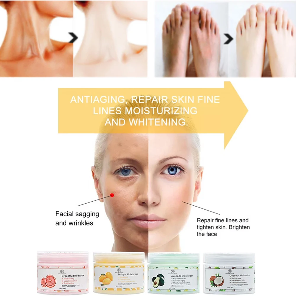 Moisturizing avocado grapefruit mango coconut whitening moisturizing, nourishing, supple, smooth and white skin body cream
Moisturizing avocado grapefruit mango coconut whitening moisturizing, nourishing, supple, smooth and white skin body cream