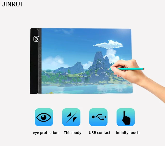 New A5 drawing supplies, picture clips and drawing boards Unique design of eye protection ultra-thin copy table Professional pro
New A5 drawing supplies, picture clips and drawing boards Unique design of eye protection ultra-thin copy table Professional pro