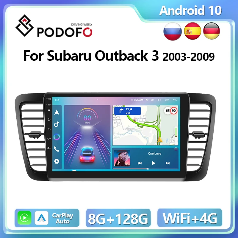 Podofo 4G CarPlay Android Radio For Subaru Outback 3 2003-2009 Car Multimedia Player 2din GPS Stereo IPS Head Unit DSP Autoradio
Podofo 4G CarPlay Android Radio For Subaru Outback 3 2003-2009 Car Multimedia Player 2din GPS Stereo IPS Head Unit DSP Autoradio