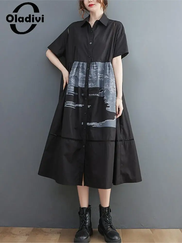 Oladivi Hollow Out Pachwork Dress for Women Big Size Large Size Summer Elegant Ladies Oversized Casual Loose Dresses 9517 L-5XL
Oladivi Hollow Out Pachwork Dress for Women Big Size Large Size Summer Elegant Ladies Oversized Casual Loose Dresses 9517 L-5XL