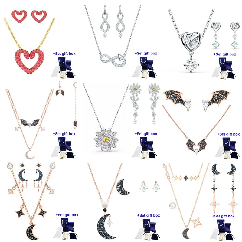 SWA Moon Bat High-quality Jewelry Necklace Earrings Set, The First Choice for Holiday Gifts To Express Your Heart
SWA Moon Bat High-quality Jewelry Necklace Earrings Set, The First Choice for Holiday Gifts To Express Your Heart