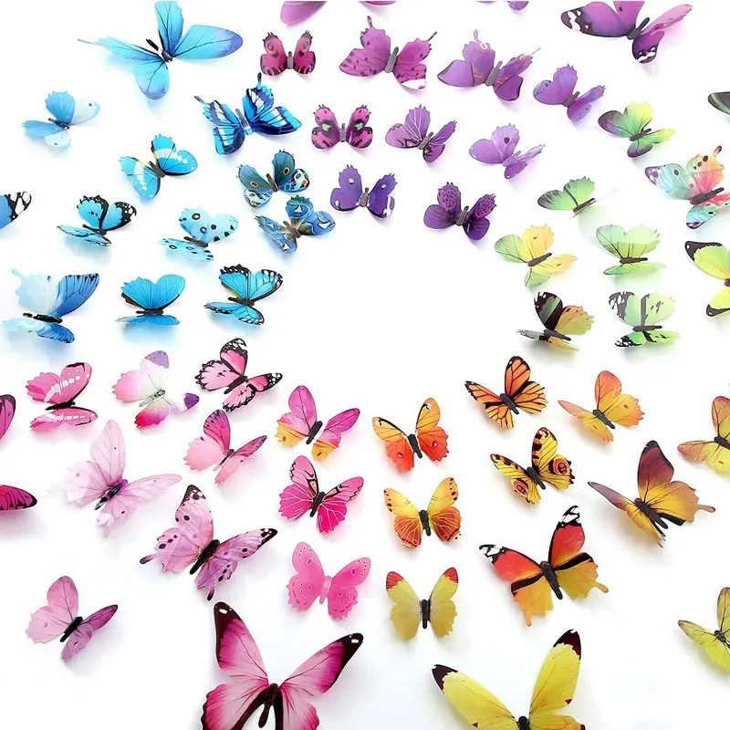 12Pcs Butterfly Wall Stickers Decals 3D Butterflies Wall Decor Removable Mural Stickers for Kids Room Bedroom Home Decor
12Pcs Butterfly Wall Stickers Decals 3D Butterflies Wall Decor Removable Mural Stickers for Kids Room Bedroom Home Decor