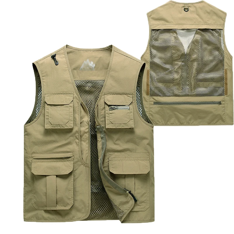Summer Men Unloading Tactical Vest Coat Casual Men's Photographer Waistcoat Mesh Work Sleeveless Jacket Tooling Pocket Vest 5XL
Summer Men Unloading Tactical Vest Coat Casual Men's Photographer Waistcoat Mesh Work Sleeveless Jacket Tooling Pocket Vest 5XL