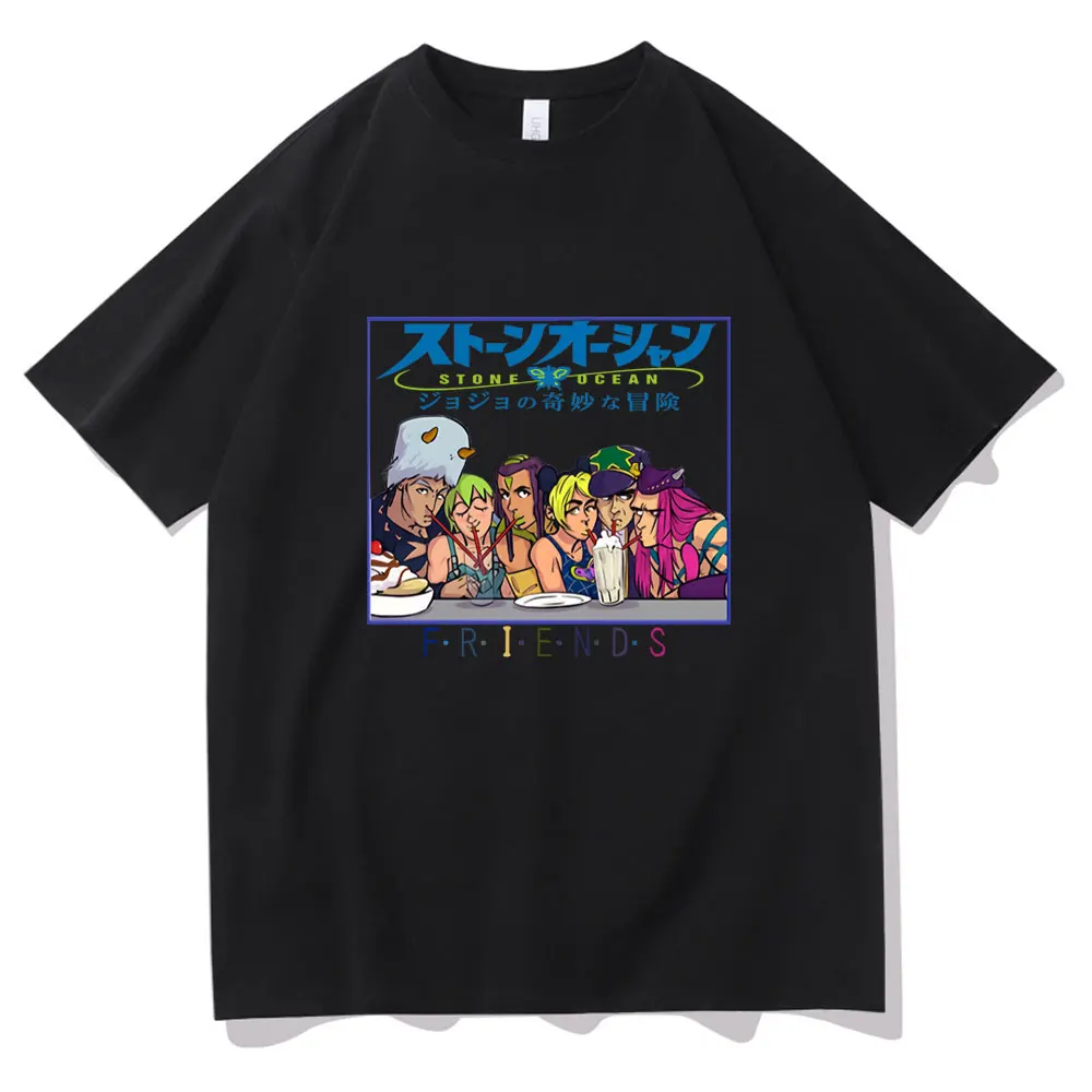 Japanese Anime Jojo's Bizarre Adventure Friends T-shirt Men Manga Stone Ocean Graphic Tees Unisex Oversized Tshirt Male T Shirt
Japanese Anime Jojo's Bizarre Adventure Friends T-shirt Men Manga Stone Ocean Graphic Tees Unisex Oversized Tshirt Male T Shirt