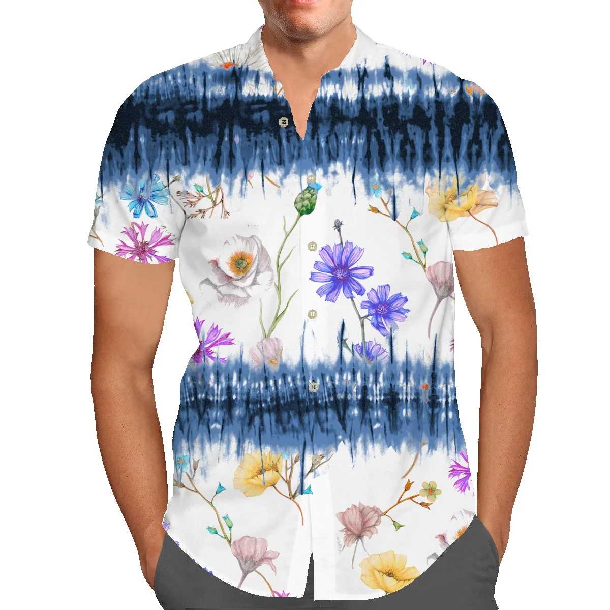 Tie-dye shirt men's high-end sense small man wears vintage short-sleeved design pure desire Japanese street t-shirt
Tie-dye shirt men's high-end sense small man wears vintage short-sleeved design pure desire Japanese street t-shirt