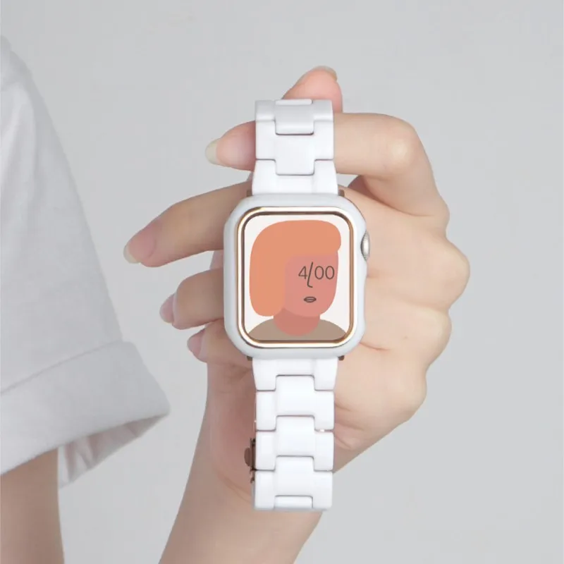 Luxury Resin Strap for Apple Watch Band 44mm 40mm correa 38/42mm Women Sport Belt Bracelet iwatch Series 6 5 4 3 Se 7 41mm 45mm
Luxury Resin Strap for Apple Watch Band 44mm 40mm correa 38/42mm Women Sport Belt Bracelet iwatch Series 6 5 4 3 Se 7 41mm 45mm