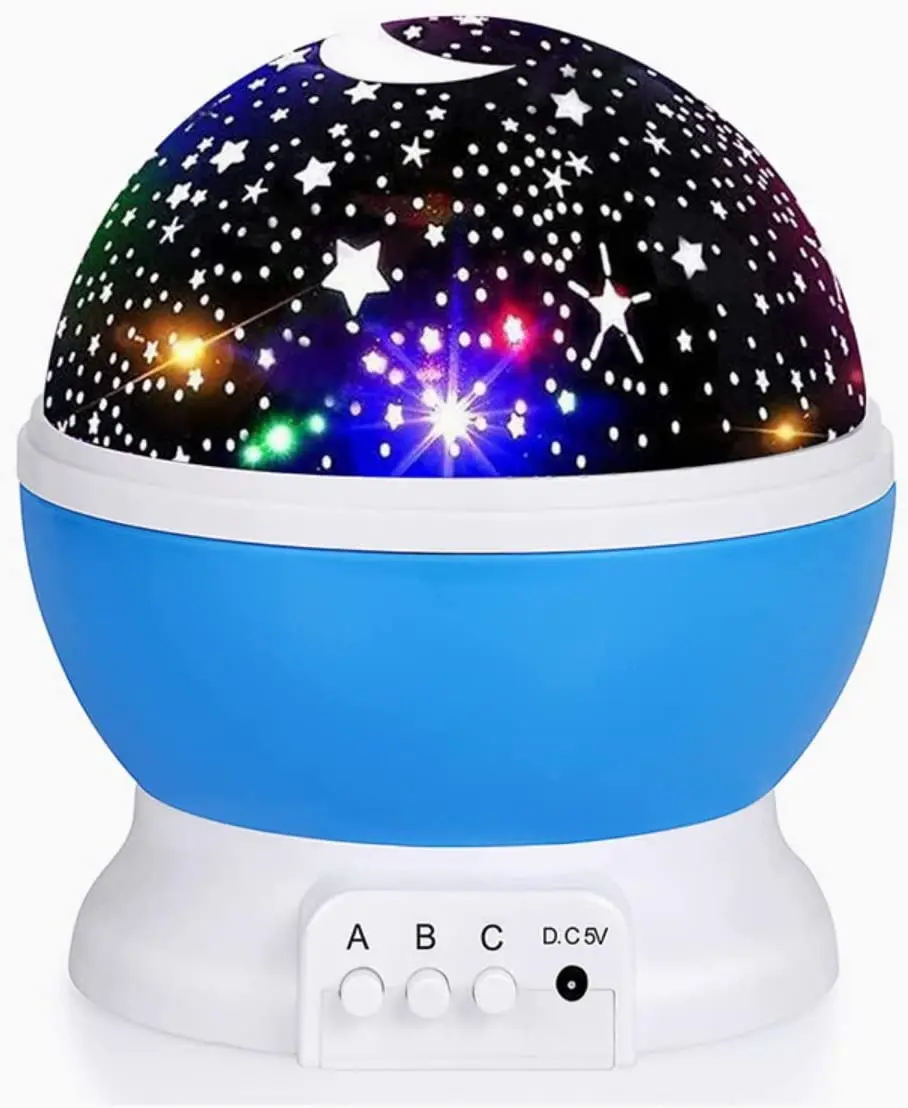 

Luminária Projetor 360º Universo Galaxia Projeção Estrela LED USB Globo Projetor de Luz ilumina Seu Quarto Universo (Roxo)