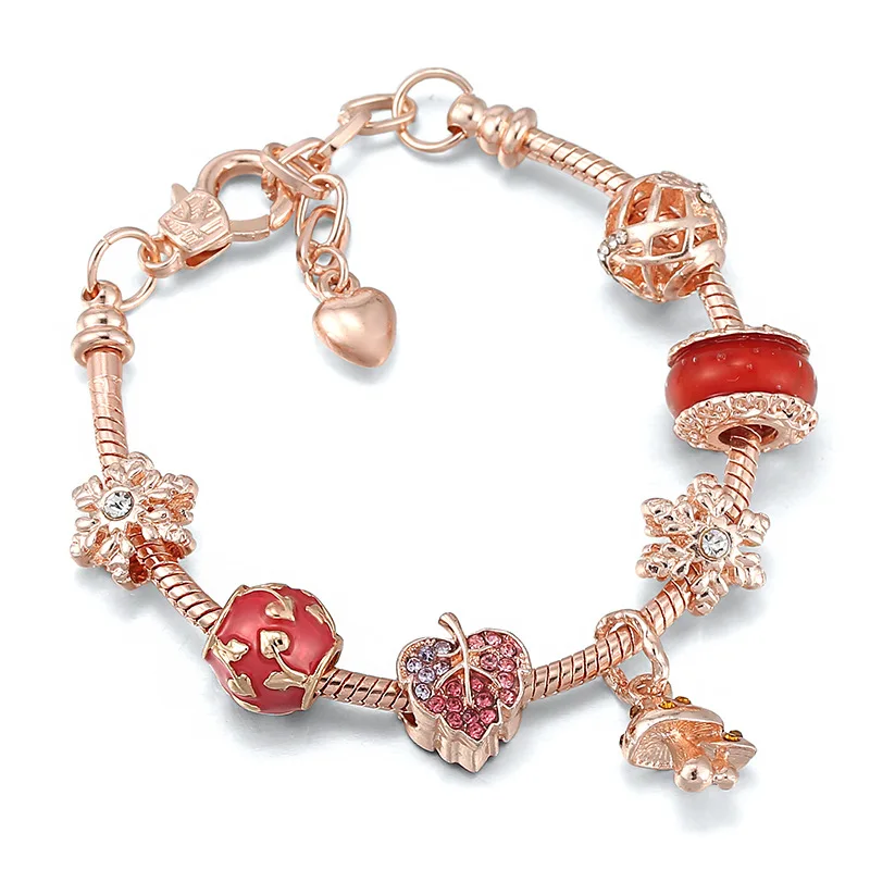 Rose Gold Series Woman Bracelet Fit Pandora DIY S925 Silver Chain Beads Original Jewelry Handmade Accessories Wholesale
Rose Gold Series Woman Bracelet Fit Pandora DIY S925 Silver Chain Beads Original Jewelry Handmade Accessories Wholesale
