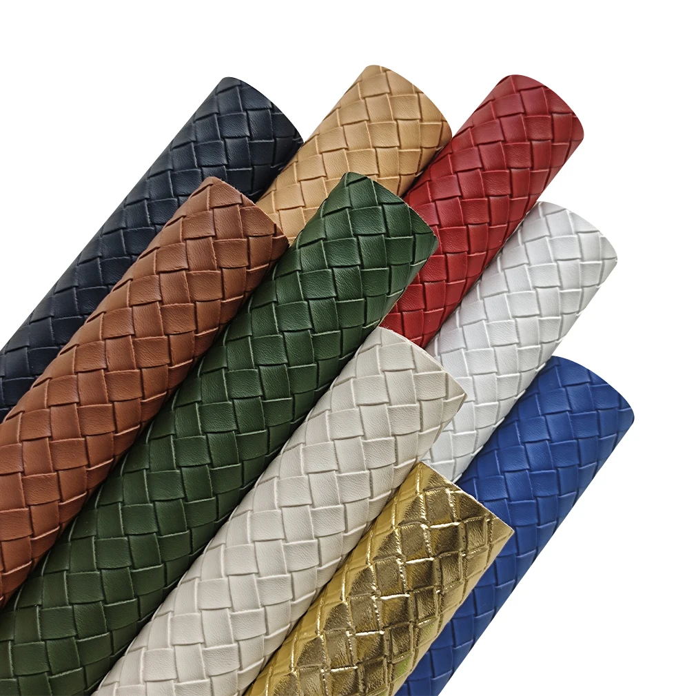 XHT Woven Pattern solid Color PU Vinyl Faux PVC Synthetic Leather Fabric Material for Craft Material PU Leatherette 30*135CM
XHT Woven Pattern solid Color PU Vinyl Faux PVC Synthetic Leather Fabric Material for Craft Material PU Leatherette 30*135CM