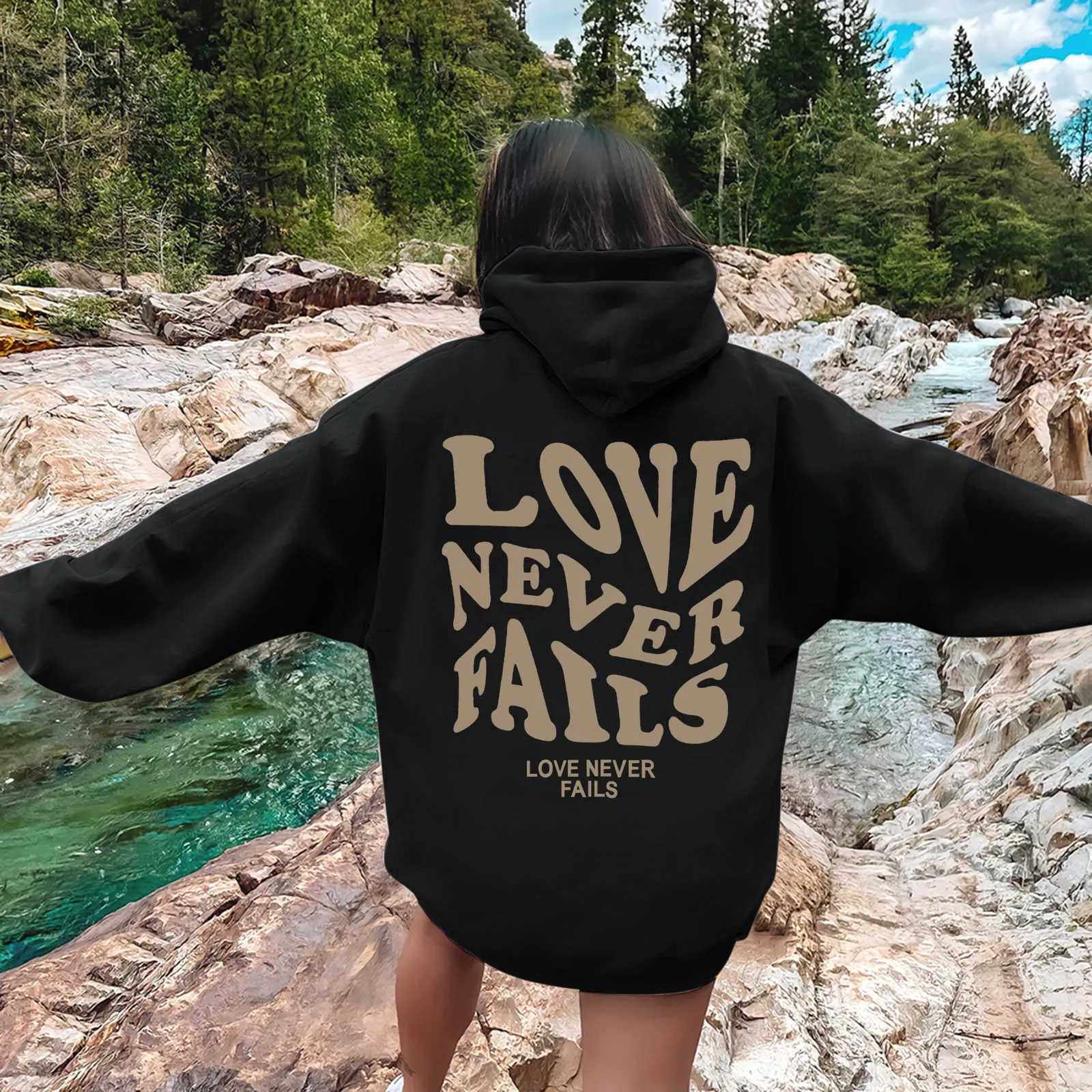 New Ladies Retro Loose Sweater High Street Gothic Print Letter Hooded Sweater Men And Women Ins Autumn And Winter Hoodie 
New Ladies Retro Loose Sweater High Street Gothic Print Letter Hooded Sweater Men And Women Ins Autumn And Winter Hoodie