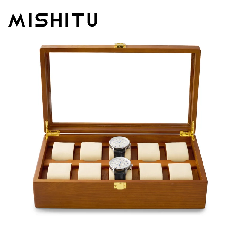 MISHITU Solid Wood Watchs Storage Box Jewelry Box for Watch Bracelets Premium Jewelry Storage Organizer Case Watch Display Boxes
MISHITU Solid Wood Watchs Storage Box Jewelry Box for Watch Bracelets Premium Jewelry Storage Organizer Case Watch Display Boxes